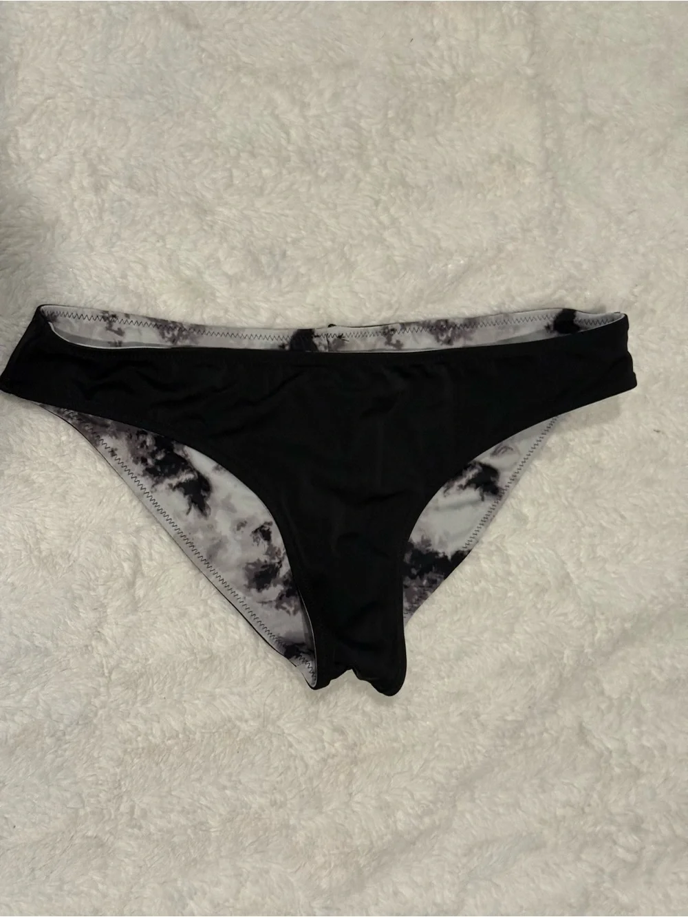 VS pink black reversible cheeky bikini bottom xs